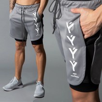 베씨 남성용 투인원 레깅스 반바지