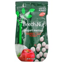 비치넛트 아기과자 아이간식 8개월+ 요거트 스낵 딸기 사과 28g Yogurt Melties