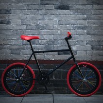 고정 기어 20 인치 휠 자전거 후방 라이딩 학생 미니 BMX 고 탄소강 프레임 싱글, [01] 20inch(150-180cm), 13 11_01 20inch(150-180cm)