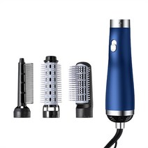 헤어스타일러 자동고데기 뿌리고데기3in1 이오니아 헤어 드라이어 브러시 Styler Volumizer 뜨거운 공기 브, 02 파란_01 미국, [02] 파란