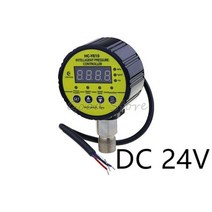디지털 지능형 압력 게이지 펌프 음압 수압 스위치 컨트롤러 노란색 게이지, 304 radiator, DC 24V