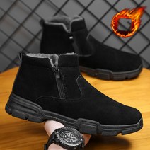 Makone 털신발 겨울 기모 운동화 남성 개주얼 숏부츠