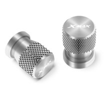 오토바이휠오토바이 CNC 알루미늄 액세서리 휠 타이어 밸브 스템 캡 밀폐 커버 야마하 XMAX 300 250, 02 은