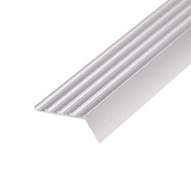 (재단가능) 구형 알루미늄 논슬립(50mm) 2사이즈(2.4M 3M) _철물 몰딩 마루몰딩 바닥타일 타일마감 마감재 꼼꼼이 코너비드 ㄱ자 계단미끄럼방지, 3M