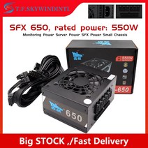 650W SFX ATX TFX 전원 공급 장치 완전 모듈형 80 플러스 골드 PSU 장치 PC 게이머용 액티브 PFC, CHINA_550W, 550W