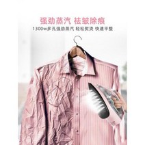 스팀기 다리미 세탁소 공업 용 파나소닉 스팀다리미 가정용 다림질 겸용 소형 미니 전기다, 01 혜분홍