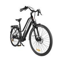 전기 자전거 전동 배달 Accolmile전기 도시 700C 28 인치 Bafang M200 250W 36V 중앙 모터 Intube 배터리 540Wh 트랙 ap GPS 포함, Black Type B