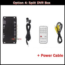화물차블랙박스 4채널 전후방 녹화 카메라 스위치 360 레코더 주차 시스템 4 채널 분할 상자 왼쪽 오른쪽 전면 후면 조명 자동차 모니터, 옵션 4, 32g