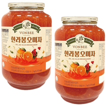 한라봉청 꽃샘 꿀 한라봉차 한라봉 오미자 2kg x 2병, 꽃샘 본비 한라봉오미자 2kg x 2병