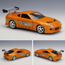 RC카 모든 1:32 1995 Mitsubishi Eclipse Toyota Supra 혼다 미쓰비시 마쓰다 RX-7 다이 캐스트 자동차 금속 합금 모델 장난감 선물 컬렉션, 04 1995 Toyota With box