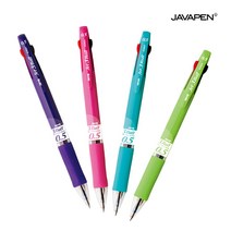 [영번지몰] 자바 제트3볼 부드러운 3색 멀티펜 유성 볼펜, 1개, 0.5mm_바디색상랜덤