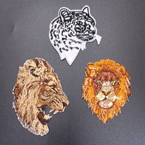 DIY 자수 패치 모자 의류 리폼 마크 평온호랑이대형