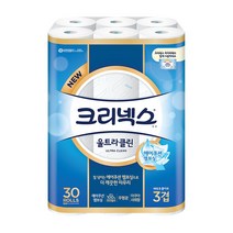 크리넥스 울트라클린 25m 3겹 30롤 X1팩, 개