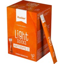 독일 슈카 Xucker Light Sticks 설탕 대용 과립 라이트 에리스리톨 스틱형 50개입 250g, 1팩