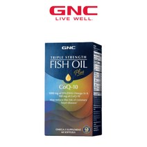 GNC 트리플 스트렝스 피쉬오일 플러스 코엔자임Q10 60 소프트젤 코큐텐