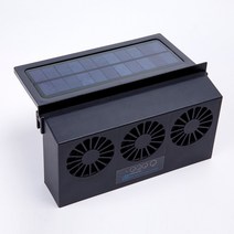 차량용선풍기 차박환기 송풍구선풍기 24v선풍기 차량용서큘레이터 자동차환풍기, 3홀 블랙