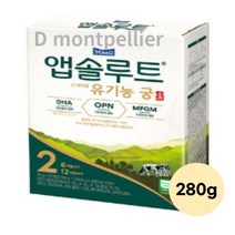 앱솔루트 유기농 궁 분유 2단계 6~12개월, 30개, 280g