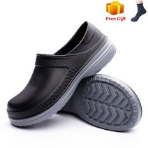 남자샌들 샌들 호텔 주방 나막신 미끄럼 방지 방수 오일 작업화 요리 요리사 신발 플러스 사이즈