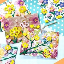 크림 클레이 봄꽃 액자만들기 10인 KIT 초등고 중고등 DIY 키트 미술 재료, 상세페이지 참조, 상세페이지 참조