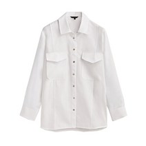 MD 봄 디자인 감각 소중백 코디 날씬한 상의 루즈핏 면 셔츠 5157635