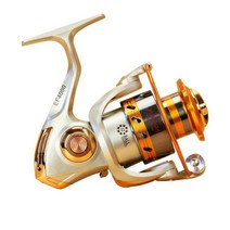 4점대베이트릴Yumoshi EF500-9000 12BB 5.2:1 금속 스피닝 낚시 릴 플라이 휠 담수/바닷물 바다 낚시 스피, 01 금_01 12_06 6000의 시리즈