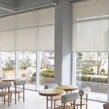 윈플러스 썬스크린 3% 방염 롤블라인드 맞춤 롤스크린 100X100 5색상 카페 사무실 자외선차단