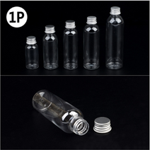 투명 플라스틱 미니 패트병 뚜껑 캡 샘플 빈공병 용기 인테리어, 용량, 85ml