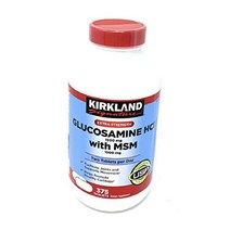 커클랜드 글루코사민 무릎 콘드로이친 1200 MSM 영양제 1500 mg 375 정, 375 카운트(1팩)