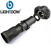 lightdow 420 800mm f8.3 16 초망원 렌즈 canon nikon 수동, 협력사, 정경
