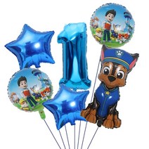 발순찰 풍선 6 개/대 블루 체이스 번호 1 2 3 4 5 7 8 9 세 아기 생일 파티 장식 용품, 12 6pcs set11