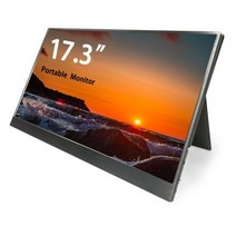 휴대용모니터 포터블 보조 듀얼 서브 모니터 휴대용 17 인치 터치 스크린 1080P USB TypeC IPS FHD 17.3 모니터 Ps4 스위치 Xbox Huawei Xiaom, 17.3 in Touch, 02 17.3 in NO Touch