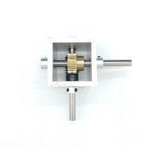 베벨기어 박스 웜 기어 감속기 소형 기어 90도 직각, 1-20 입력축 6mm 출력축 6mm, 1개