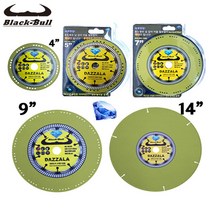 블랙불 4-9인치 다이아 절단석 만능날 DC 다잘라 철근 벽돌 기와 콘크리트 대리석 도로, 7인치 다이아 만능날