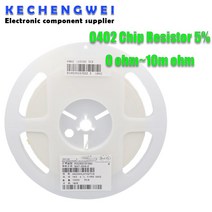 풀릴 0402 smd 칩 저항기 0R-10M 1/16W 5% 4.7R 39R 360R 3K9 36K 0R 1K 100K 10000 개, 27 11R