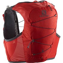 [살로몬]하이드레이션 물 수분 공급 조끼 VEST RUCKSACK 백팩, 파이어리 레드/에보니
