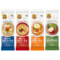제이온 바로먹는 간편국수 4가지맛(바지락맛 얼큰한맛 비빔 비빔막국수), 바로먹는 간편 비빔국수