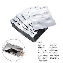 알루미늄가방 공구함 케이스 하드 메모리폼 5-50pcs 실버 진공 실러 알루미늄 호 일 Mylar 가방 스토리지 파우치 홈 주방 도구 편리한 음식 견과류에 대 한, [11] 15x22cm 10pcs