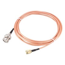 uxcell RG316 동축 케이블 안테나 연장 케이블 동축 와이어 BNC 남성-SMA 남성 커넥터 포함 50 ohm 3 M