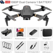 2021 RC 드론 4k HD 광각 전문 카메라 4k WIFI 라이브 비디오 FPV 4K1080P 드론 Quadrocopter Dron Toys 포함, 1080P- 듀얼 카메라 -1B, 협동사