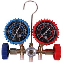 매니폴드 게이지 에어컨 냉매압력측정기 충전세트가스, 536 더블 테이블 세트 조정 X