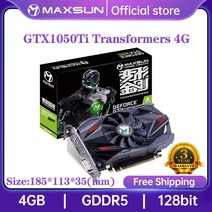 MAXSUN-그래픽 카드 GTX1050TI 변압기 4GB Nvidia GDDR5 128bit GPU 비디오 게임 PC 컴퓨터 전체 신제품, 01 1050TI Transformers