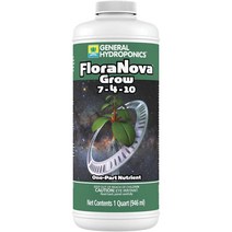 General Hydroponics 플로라 노바 성장 7-4-10 1쿼터, 1쿼트, 플로라 노바 성장