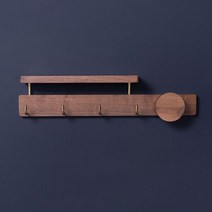 인테리어 현관 입구 코트 열쇠 가방 수납걸이 원목 벽걸이, A. 50CM