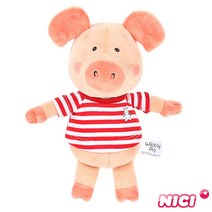할인샵q23PzE23 [NICI]니키위블리 레드 줄무늬 티셔츠 20cm 댕글링-88759 니키인형 위블리인형 돼지인형 피그인형 애니멀인형 니키인형 동물인형 캐릭터인형 애니멀인형 애착인형