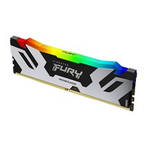 Kingston Fury 레니게이드 RGB 16GB 6400MT s DDR5 CL32 DIMM 데스크탑 메모리 싱글 모듈 인텔 XMP 3.0 적외선 동기화 기술 오버클럭 안정성 K, 16GB _6800 MHz
