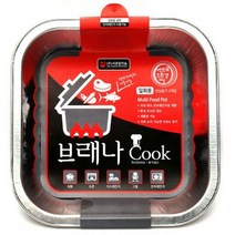 마카판다 브래나 쿡 전자렌지가능 직화가능 친환경 멀티용기 캠핑 포장 일회용 다기능 냄비, 멀티 사각 1500ml 3p(전자렌지O)