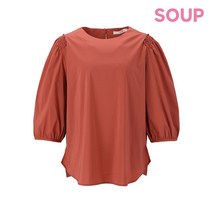 [SOUP] SOUP 퍼프 슬리브 라운드넥 블라우스 (SX7LS31)
