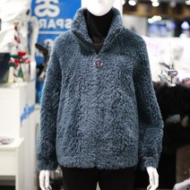 디즈니골프 스팍스 F/W 가을 겨울 여자골프의류 여자 그린 양털 무스탕 하프점퍼 2종택1 HKN4LJCP8S90GN