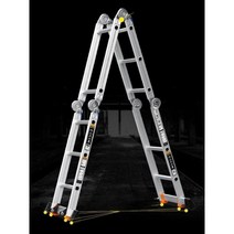 사다리 세이프 계단 풋패드 멀티 기능 엔지니어링 리프트 텔레스코픽 두께가 있는 알루미늄 합금 다락방, 직선사다리5.7미터5단