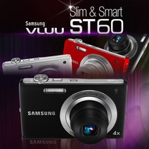 삼성 정품 VLUU ST60 슬림 스마트 디지털카메라 k, 8GB 메모리+케이스+리더기